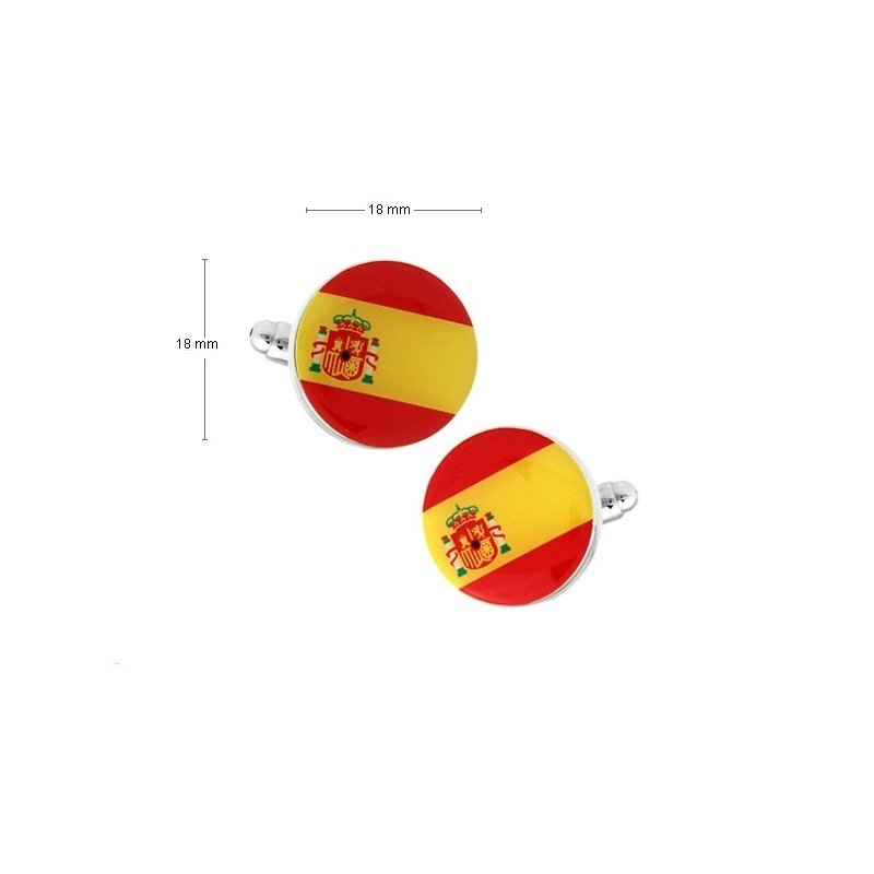 Gemelos con bandera de España 