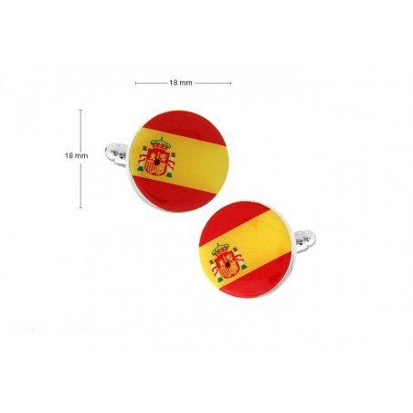 Gemelos con bandera de España Gemelos con bandera de España