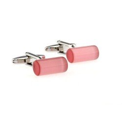 Gemelos clasicos de cilindro rosa