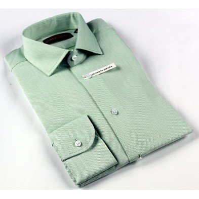 Camisa hombre vestir color verde mod.899