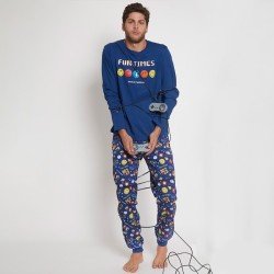 Pijama largo hombre Smiley
